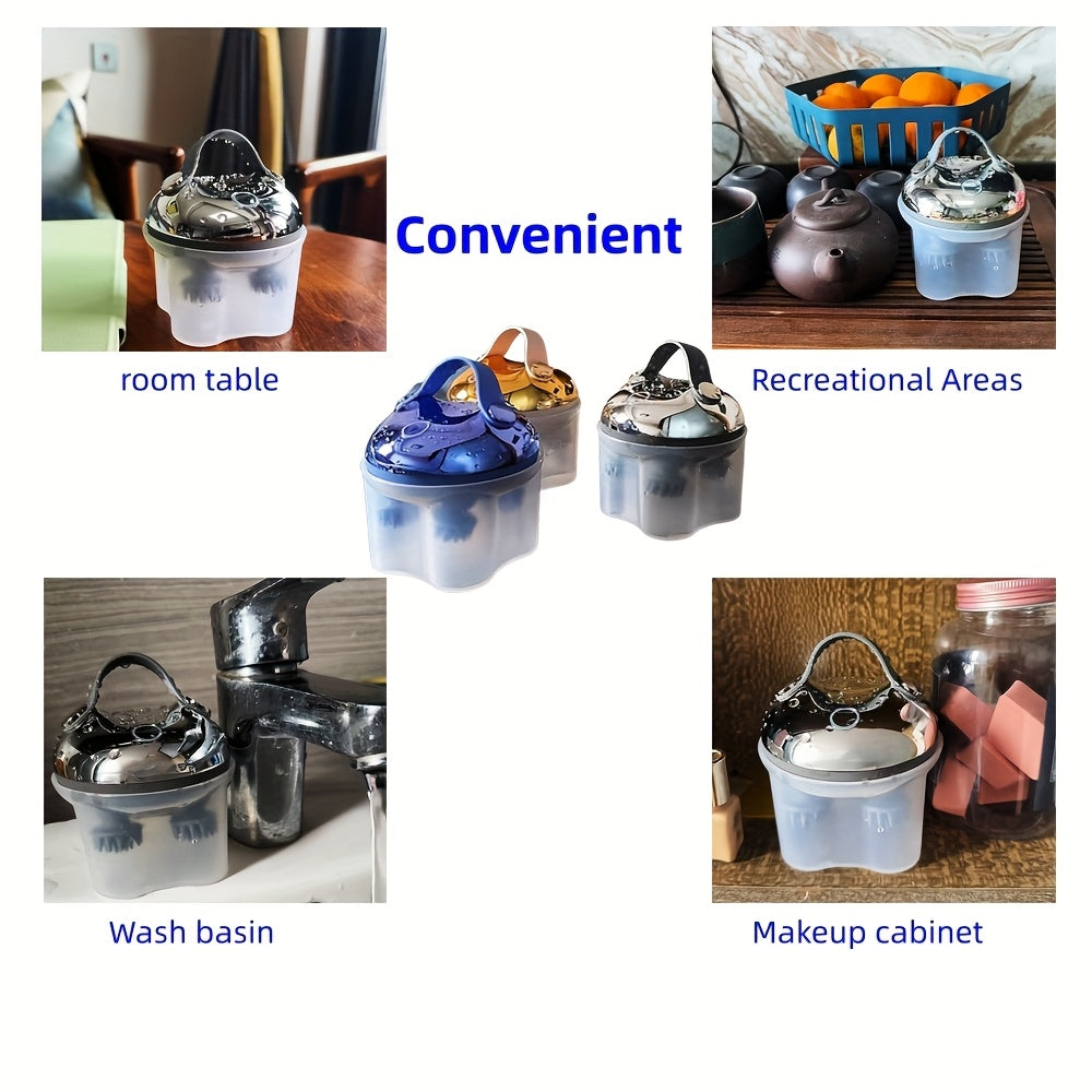 USB Rechargeable Hanging Rope Scalp Massager – 5-in-1 Kneading, 96 Massage Nodes, Handheld Portable Head Scratcher & Deep Hair Cleaner, Silvery