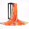 Women's Boho Floral Beach Shawl - Lightweight Breathable Windproof Travel Wrap & Beach Cover-Up in Pink Yellow Blue