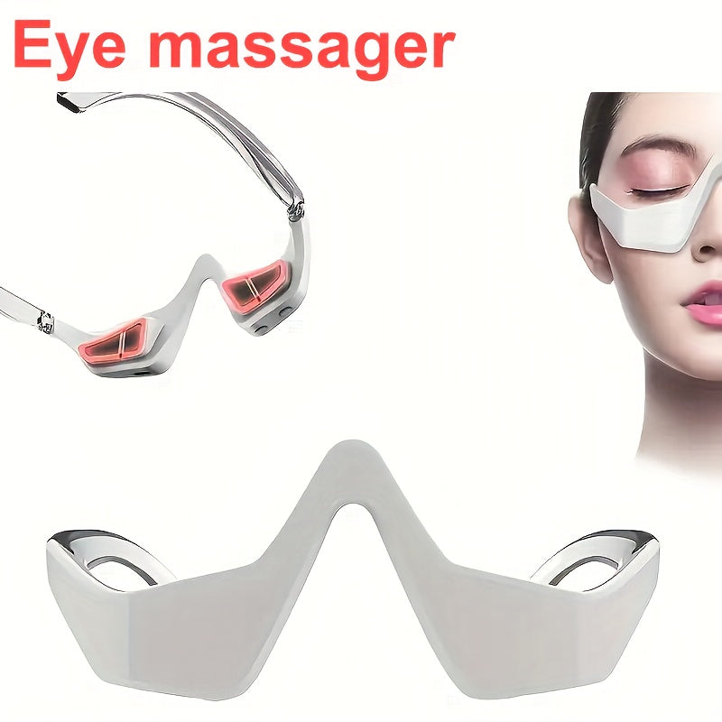 Aogled 3D Eye Massager USB Rechargeable – 4 Modes, 3 Intensity Levels | Relaxation & Beauty Eye Care Gift for Women