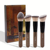Flawless Large Flat-Top Foundation Brush, Ultra-Soft Nylon Bristles, Black Handle