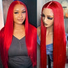 13x4 HD Lace Front Wig 180% Density Women's Long Straight Heat-Resistant Synthetic Fiber Glueless Pre-Plucked Hairline
