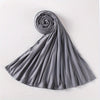Long Jersey Hijab - Lightweight Breathable Solid Scarf, Windproof Elegant Shawl for Women