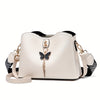 Small Butterfly Crossbody Bag for Women - Lightweight Bucket Shoulder Purse for Teens