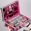 56-Piece All-in-One Professional Makeup Kit – Eyeshadow, Lipstick (Nude/Coral/Red), Blush, Eyeliner & Brushes in Luxury Gift Box