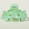 Bohemian Flower Hair Claw Clip - Solid Color Plastic Ponytail Hair Clip for Women
