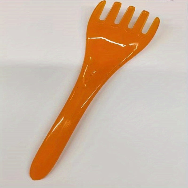 Five-Claw Resin Head Massage Comb - Wide-Tooth Scalp & Neck Scraping Tool, Nose Scraper, Mother's Day Gift