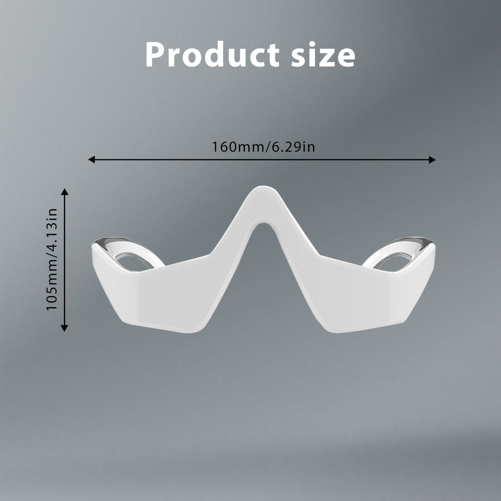 LED 3D Red Light Eye Massager – USB Rechargeable Eye Therapy Device for Dark Circles & Puffiness, 4 Massage Modes, 3 Intensity Levels, Portable