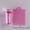 Colorful Nail Stamp and Sticker Kit — Fragrance-Free Nail Art Accessories with Scraper (Random Style)
