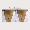 Silver-Plated Rhinestone Pendant Necklace for Girls | Valentine's & Mother's Day Gift