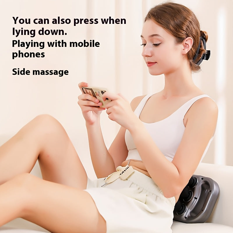 6-Head Percussion Massage Gun — Deep Tissue Massager, 44.1 lb (20 kg) Force, 9,600 RPM, 14 mm Travel, Rechargeable 1800mAh for Neck Back Legs Feet