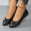 Women's Crystal Slip-On Flats — Comfortable Round-Toe Ballet Shoes for Moms, Spring & Autumn