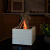 280 mL (9.5 fl oz) Flame Effect Essential Oil Diffuser - Ultrasonic Aroma Humidifier with 7-Color LED, Silent Sound Wave Atomizer, 2/4-Hour Timer & Auto Shutoff for Bedroom Office Yoga