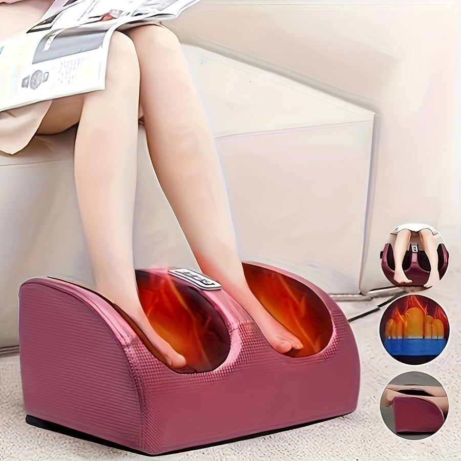 Electric Foot Massager with Compression | Home Spa Foot Therapy — Easy-Clean Stylish Design