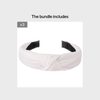 Women's Twist Knotted Headband – Stretch Spandex Twist Knot Hairband, Solid Color Cross Knot