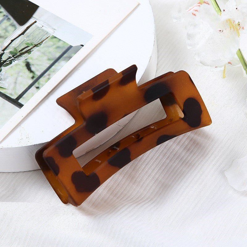 Multicolor Large Acrylic Rectangle Hair Clip Thick Resin Claw for Long Thick Hair Nonslip Jaw Clip