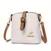 Elegant Women's Small Bucket Shoulder Bag, Lightweight Crossbody for Travel & Shopping