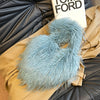 Heart-Shaped Faux Fur Shoulder Bag with Tassels, Plush Crossbody Handbag for Women, Large-Capacity Cute Punk Messenger Purse