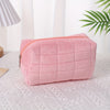 Chic Minimalist Large-Capacity Cosmetic Bag for Women and Students, Polyester Travel Makeup Pouch Organizer