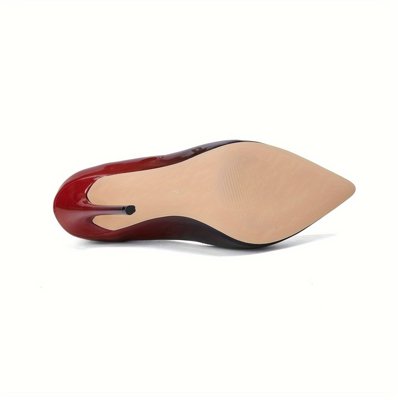 Women's Gradient D'Orsay Stiletto Pumps — Pointed Toe Slip-On Heels for Evening, Party & Formal