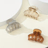 3-Pack Matte Shark Hair Claw Clips Solid Color Elegant Hair Clips for Women