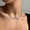 Hypoallergenic 18K Gold-Plated Stainless Steel Herringbone Necklace — Adjustable Minimalist Collarbone Jewelry Gift for Women