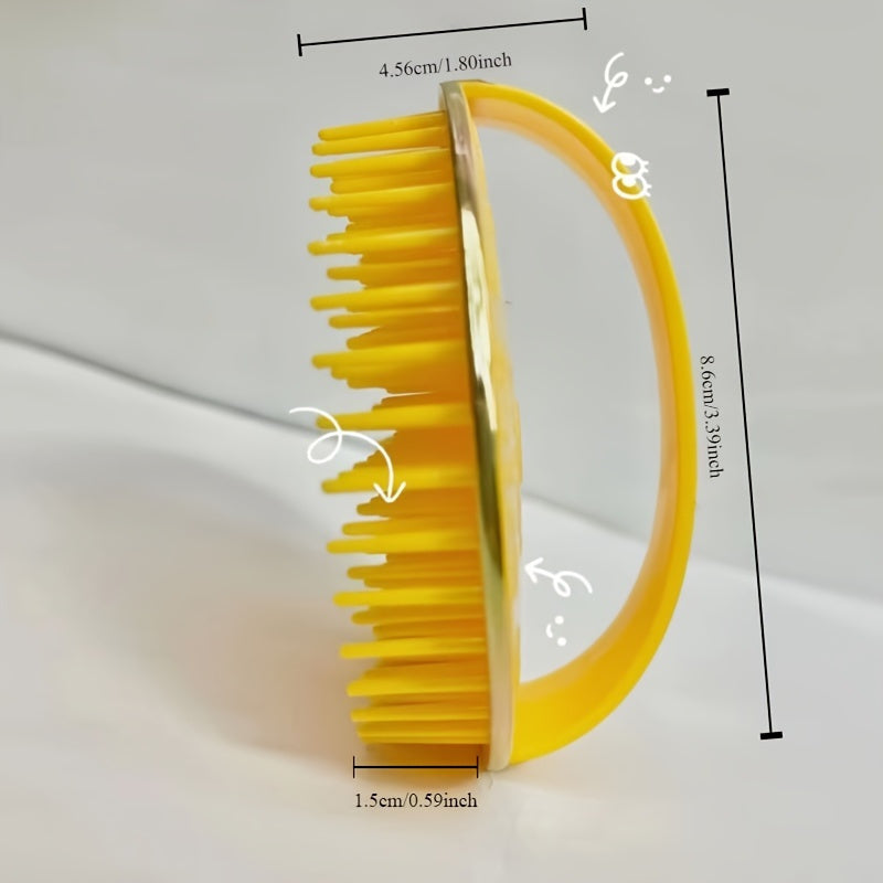 LATTBY 2-Pack Scalp Massager & Shampoo Brush – Dual-Head Soft Rubber Bristles, Ergonomic ABS Handle for Deep Cleansing & Hair Growth (No Electricity)