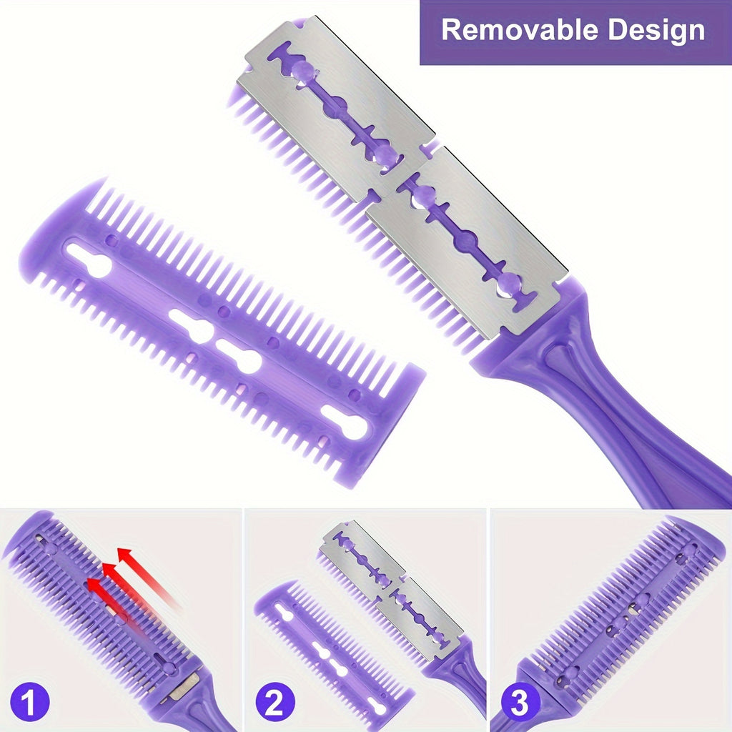 Dual-Sided Razor Trimmer Comb – Hair Thinning & Cutting Tool (1-Pack)