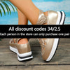 Women's White & Gold Ankle-Strap Sandals - Padded PU Sole, Arch Support, Non-Slip Closed-Toe Casual Beach Shoes