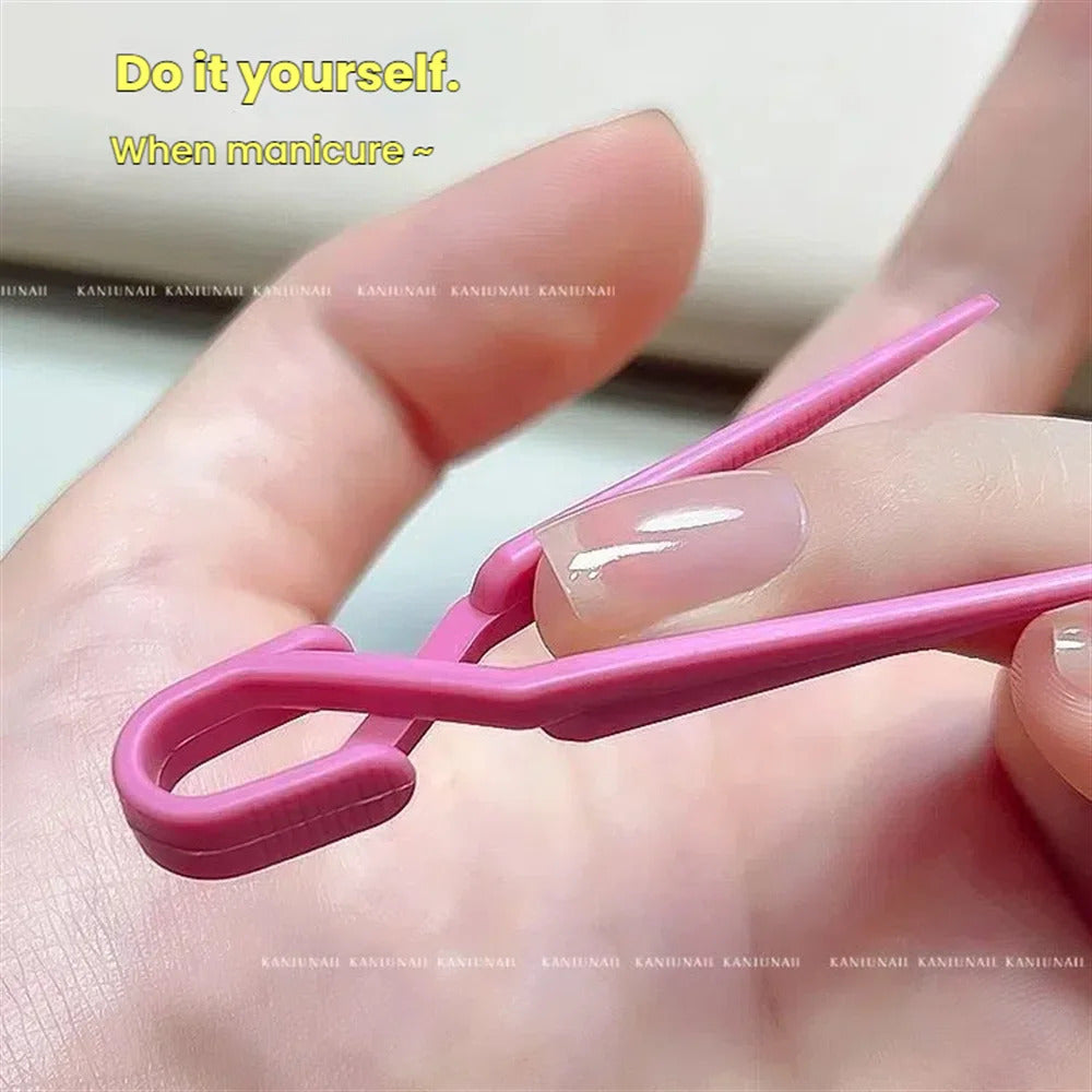 9-Pack Hypoallergenic Spill-Proof Nail Polish Protector Clips - Acrylic & Gel Extension Clamps for DIY French Manicure (Assorted Colors)