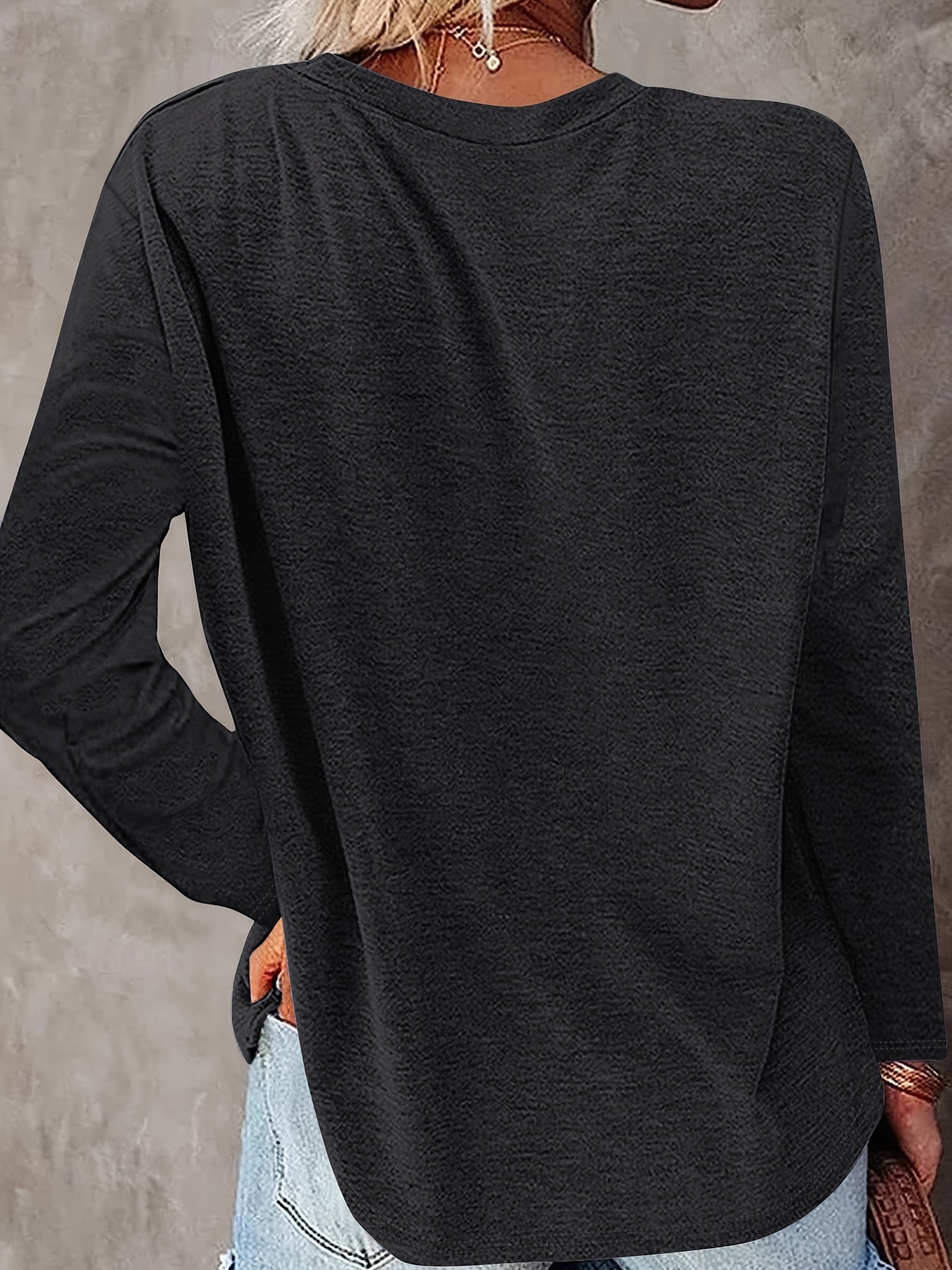 SHIMIDA Women's Sunflower Print Long Sleeve Tunic Top – Boho Chic Round Neck Blouse, Soft Pink & Brown, All-Season Casual to Semi-Formal, Machine Washable