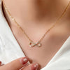 Gold-Tone Hamsa Necklace for Women - Casual Beach & Party Pendant with Glass Accent