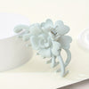 Matte Flower Hair Clip - Large Non-Slip Floral Barrette, Solid Color (1pc)
