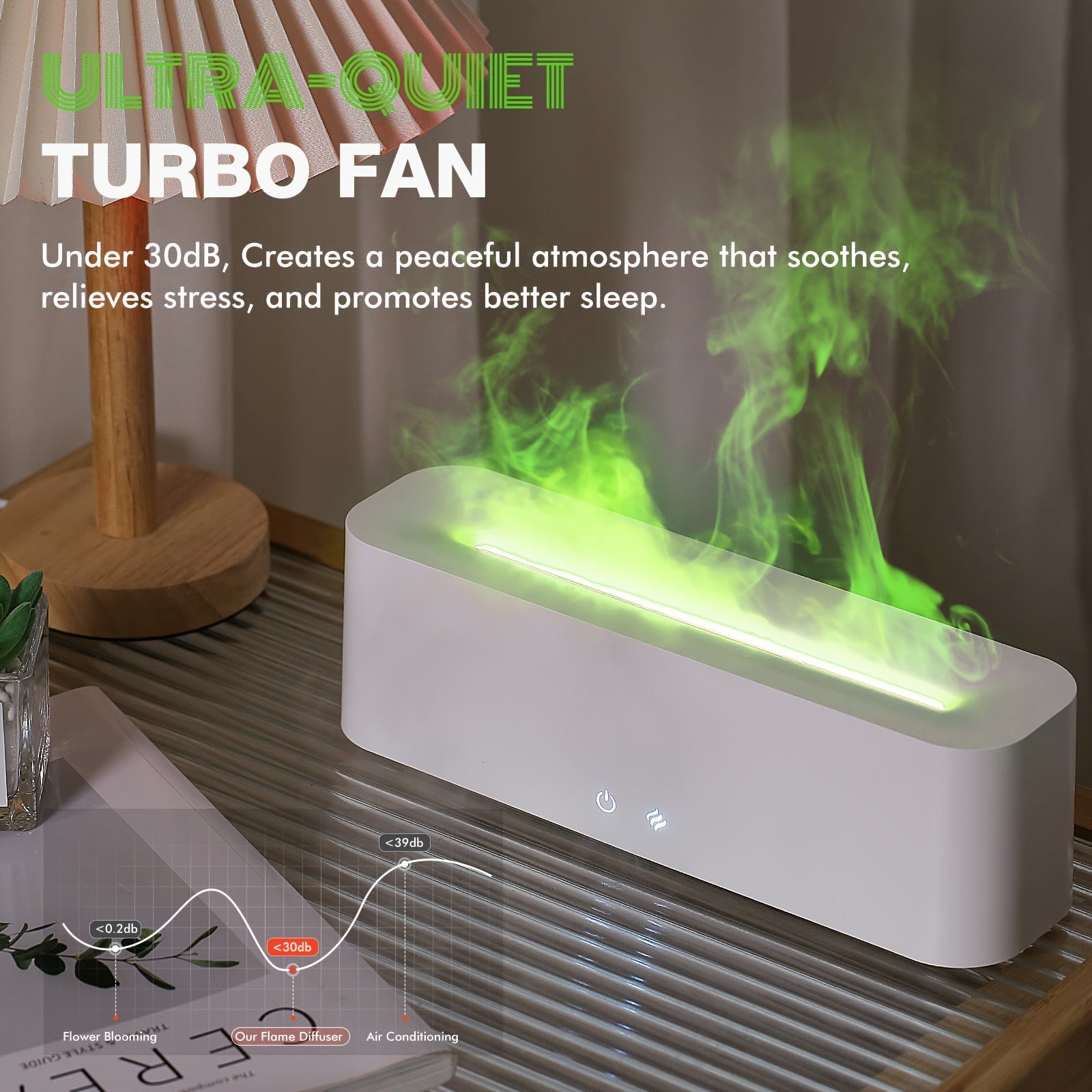 Clocteck 400ml (13.5 fl oz) Aromatherapy Essential Oil Diffuser & Humidifier, Color LED Light, Timer, Auto Shut-Off for Bedroom Office Living Room