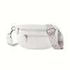 Women's Retro Belt Bag - Nylon Fanny Pack with Multi Pockets, Polyester Lining, Zipper Closure for Travel & Outdoor