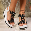 Butterfly Wedge Sandals – Women's Open-Toe Platform Heels