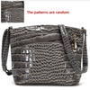 Crocodile Pattern PU Women's Shoulder & Crossbody Bag - Multi-Layer Large Capacity Bucket Bag