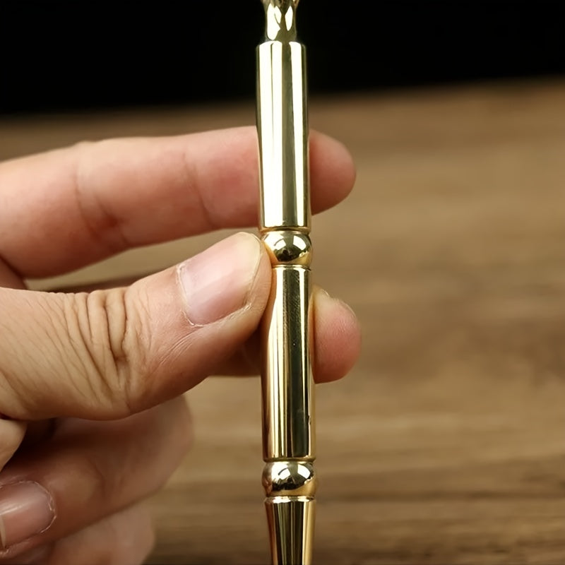 Pure Copper Acupoint Massage Pen - Ergonomic Ear & Eye Massager for Acupressure & Myofascial Relief