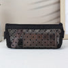 Heart Mesh Cosmetic Bag – Clear Travel Makeup Brush Organizer & Lipstick Pouch