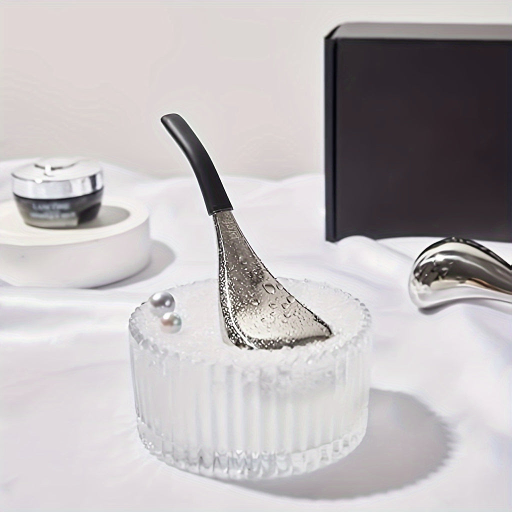 Cryo Ice Globe Eye & Face Massager - Cooling Facial Roller, Light Beige