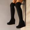 Women's Black Platform Lace-Up Ankle Boots – Ultra-High Heel, Round Toe & Thick Rubber Sole for Fall & Winter