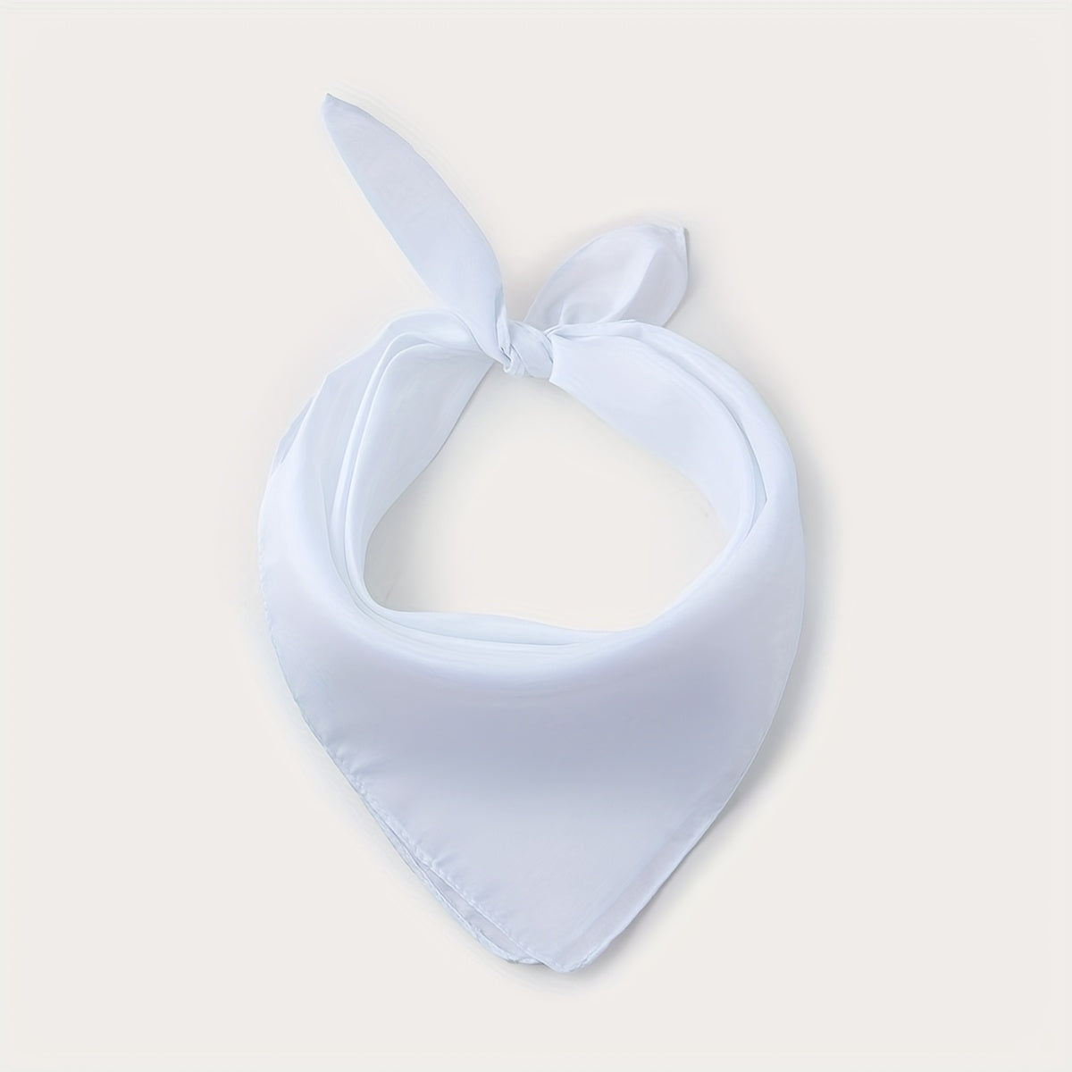 Elegant Women's Solid Square Scarf - Soft Polyester Neck Wrap, Shawl & Headscarf for Casual & Formal Wear