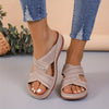 Women's Wedge Sandals Lightweight Anti-Slip Ultra-Comfortable Thick Sole Casual Heels