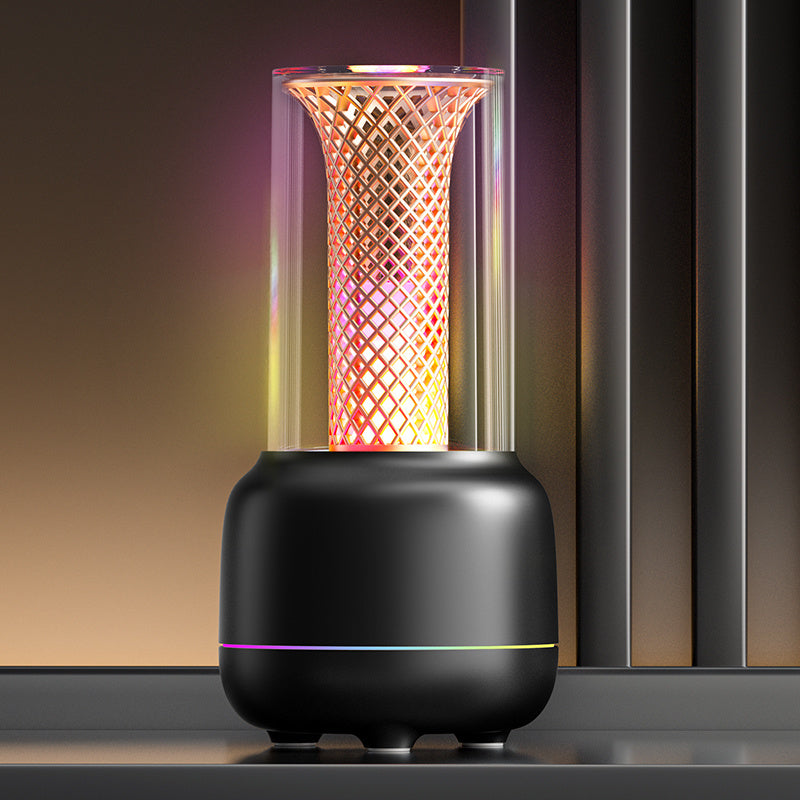 USB Desktop Humidifier & Aromatherapy Diffuser with Timer and Colorful Ambient LED Light for Home & Office