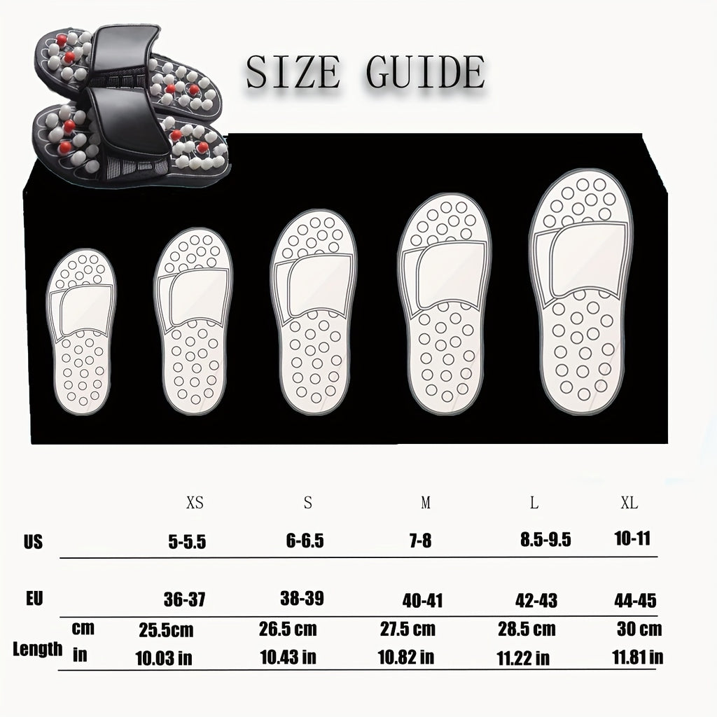 Acupuncture & Moxibustion Massage Slippers for Men & Women – Acupressure Foot Massager, Comfortable Durable Home Spa Gift