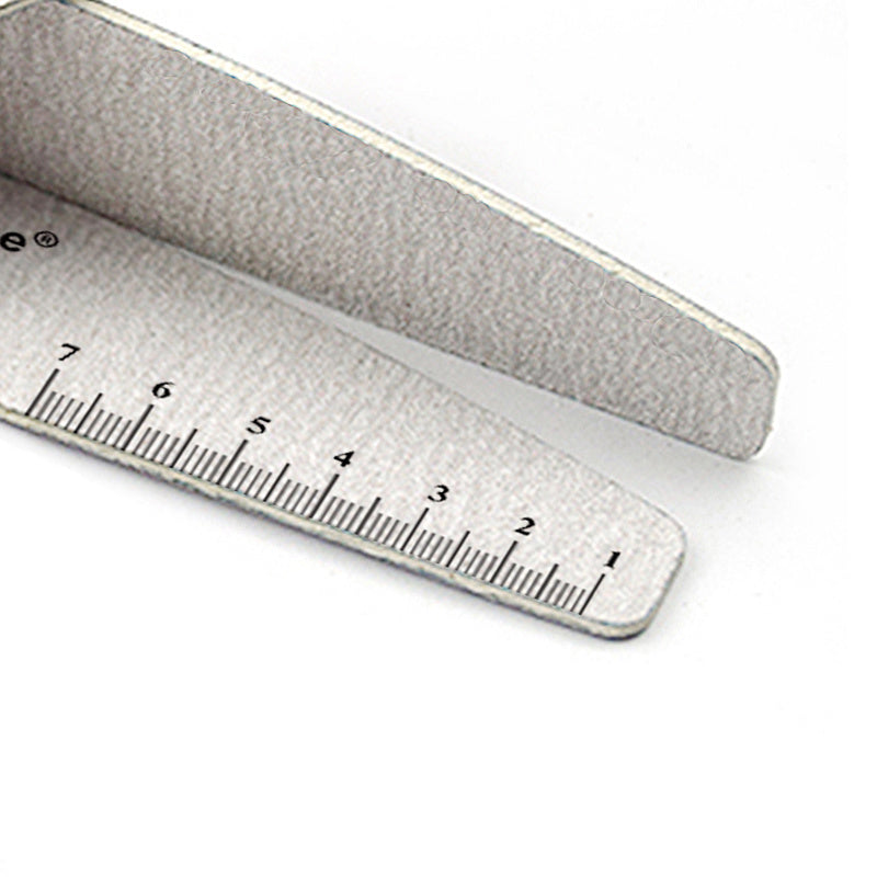 10-Pack Half-Moon Nail Files & Buffers – 80/100/150/180/240 Grit – Birch Wood Sandpaper for Manicure & Pedicure