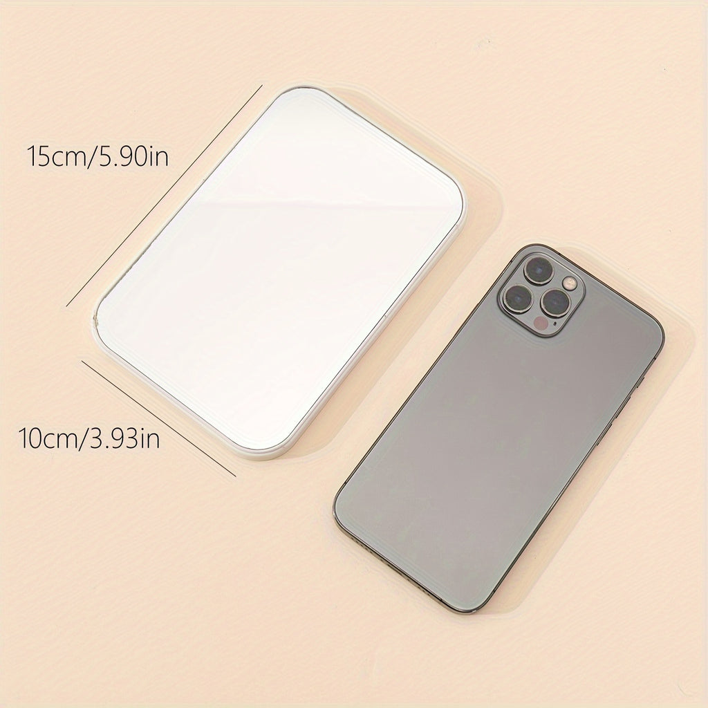 Portable Folding Desktop Makeup Mirror - Princess-Style Compact Vanity for Travel & Dorms, Perfect Women's Gift