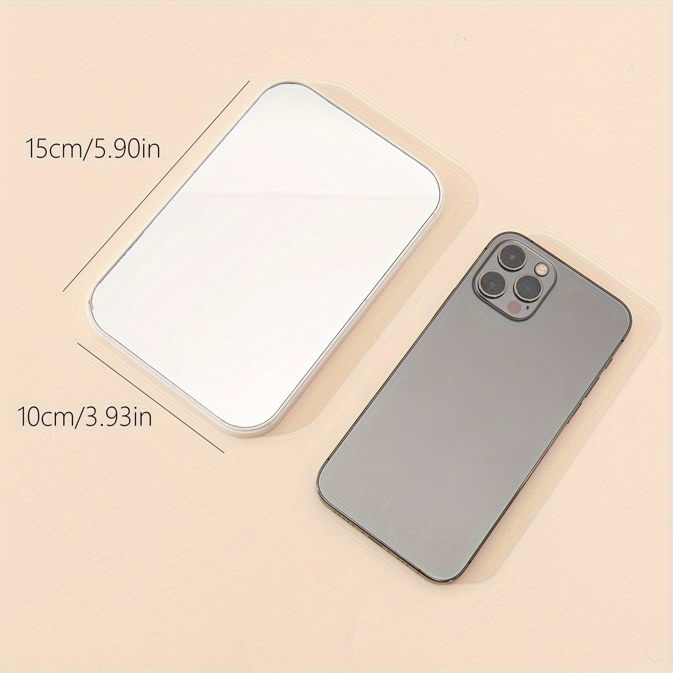 Portable Folding Desktop Makeup Mirror - Princess-Style Compact Vanity for Travel & Dorms, Perfect Women's Gift