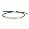 Don't Let Hard Days Win Adjustable Stainless Steel Tube Bracelet - Handmade Inspirational Gift for Women & Men