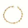 Minimalist 14K Gold-Plated Stainless Steel Coffee Bean Pendant Necklace for Women