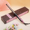 25mm Cone Curling Iron - Ergonomic Pearl-Texture Barrel for Voluminous Waves & Airy Bangs, 110V US Plug, 30W